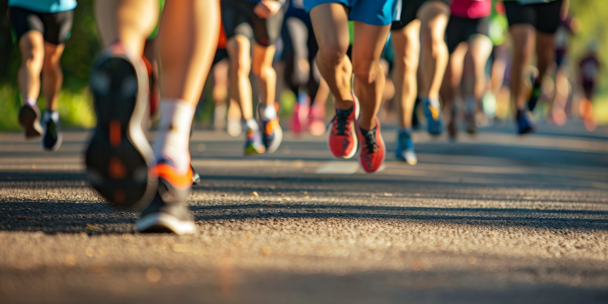 Community members organizing a charity run with