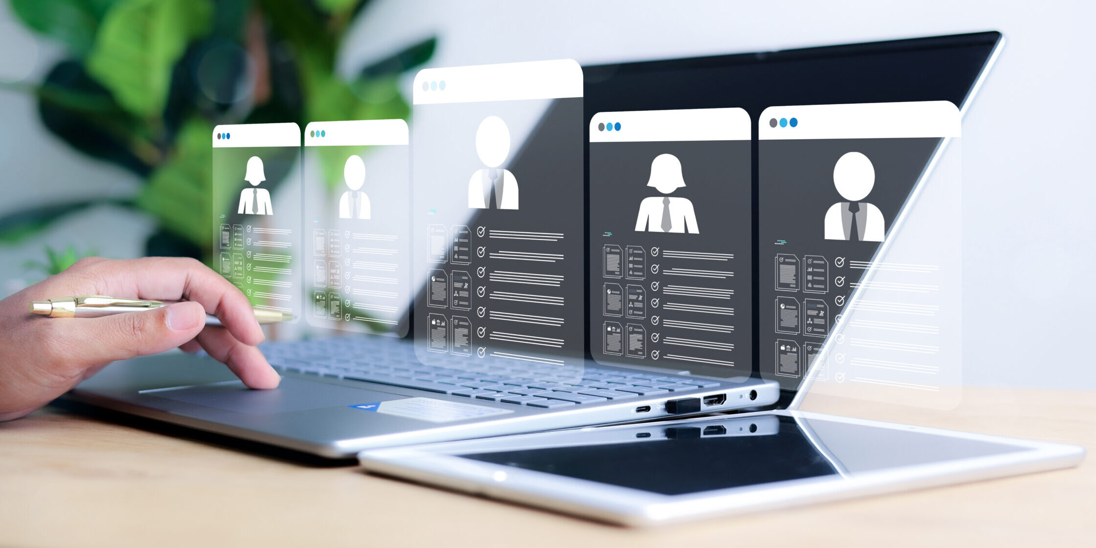 HR Human resources Recruitment Team Staff management. Relationship Management, Human Resources HR management recruitment employment headhunting concept.